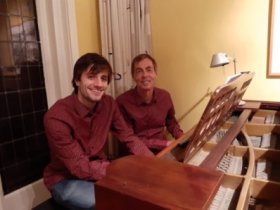 Wouter van der Lans (L) en Henk Gierveld